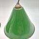 Pair of industrial hanging lamps