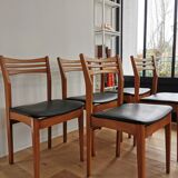 Set 5 vintage Scandinavian chairs