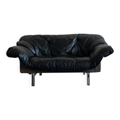 Canapé en cuir par Ulferts Suède, années 1970, milieu du siècle.