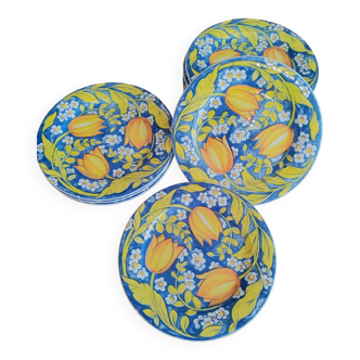 French earthenware dessert plates