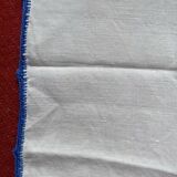 6 serviettes anciennes en lin brodées
