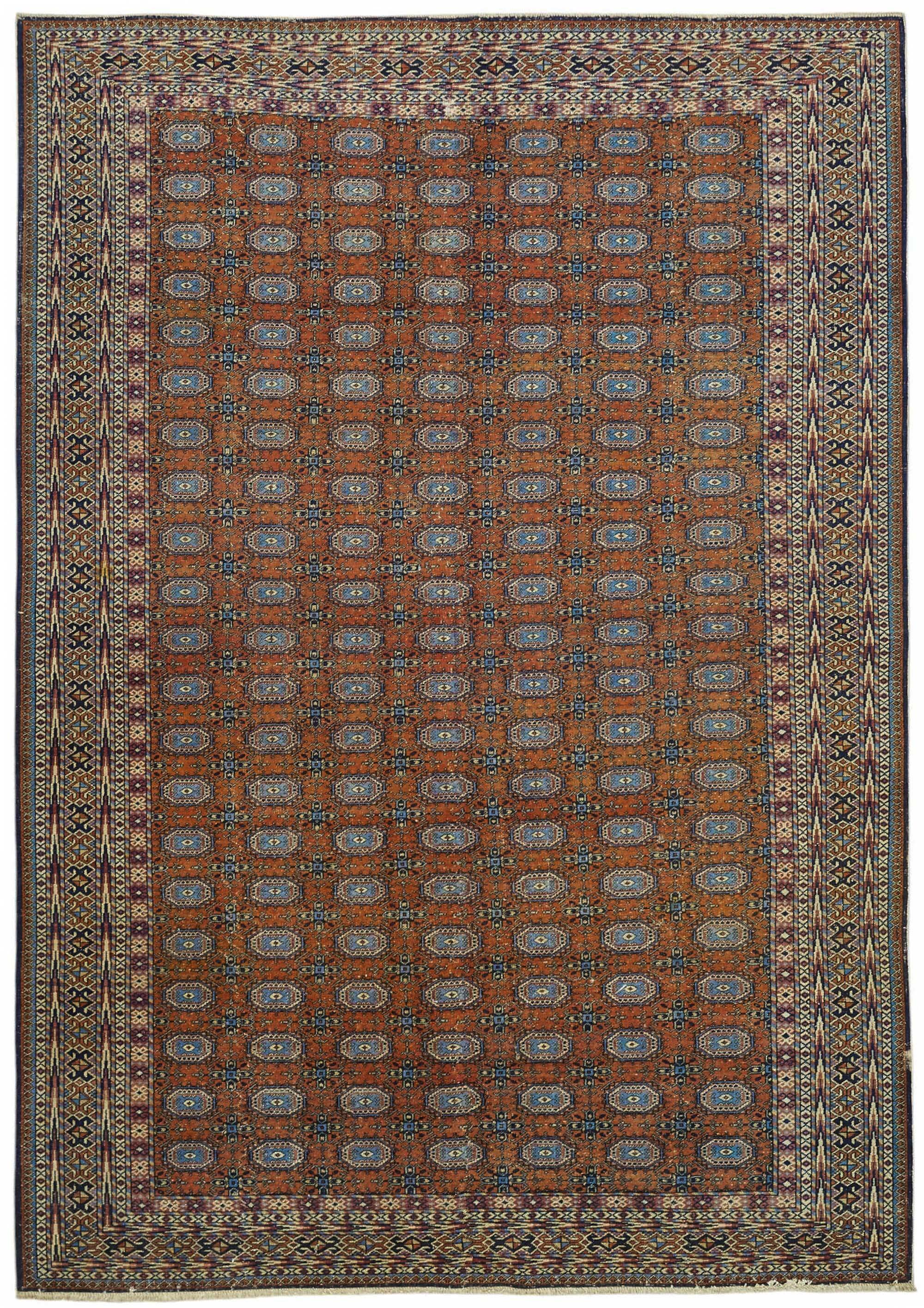 Turkish Wool Vintage Kayseri Rug 204 cm x 292 cm