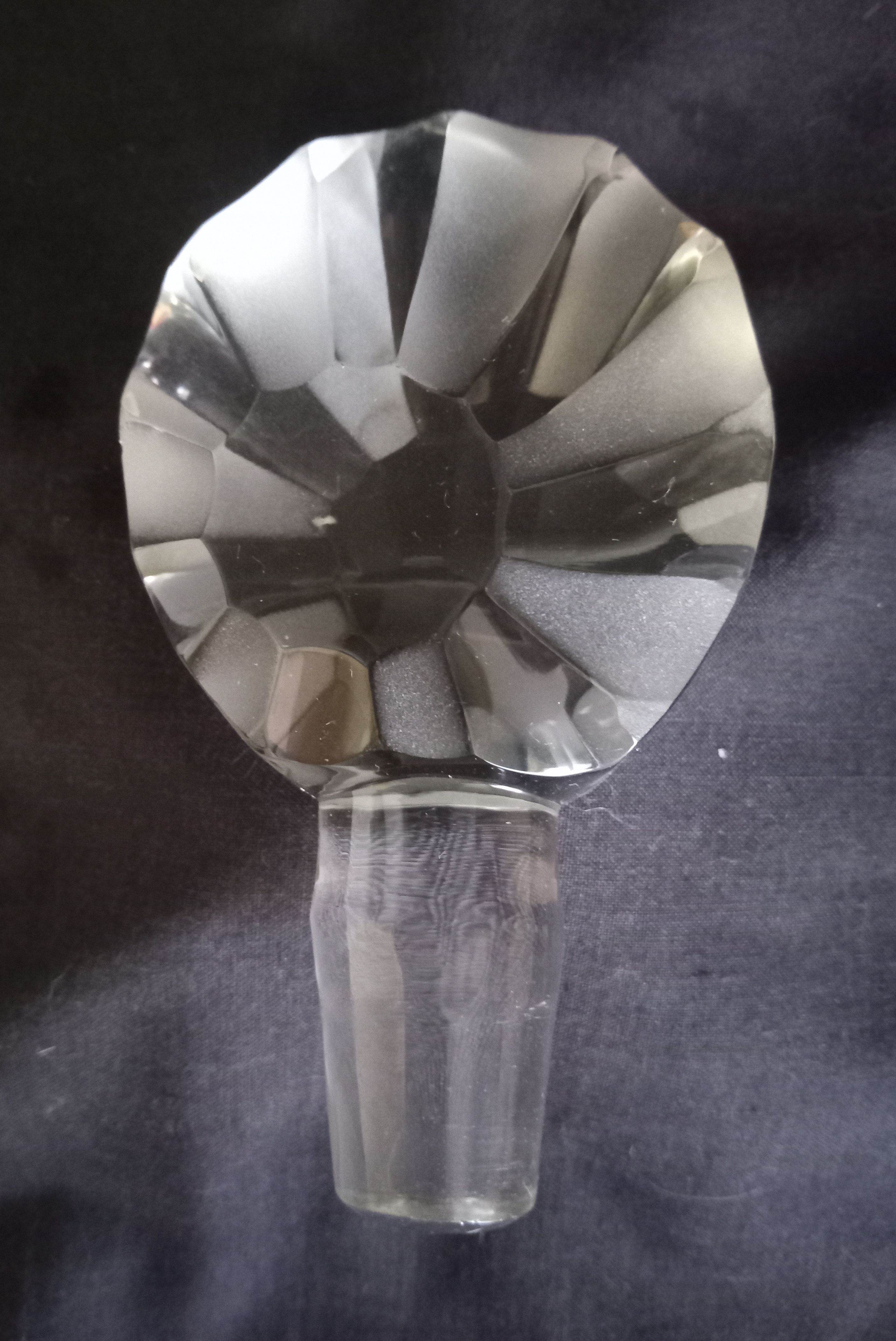 Large Art Deco crystal spirit decanter