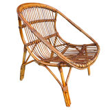 1960s Rattan Armchairs from France