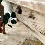 Farmhouse table in solid oak and pine, raw, washed, 212x93