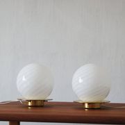 Table Lamps style 'Tessuto' design Paolo Venini Italy set of 2