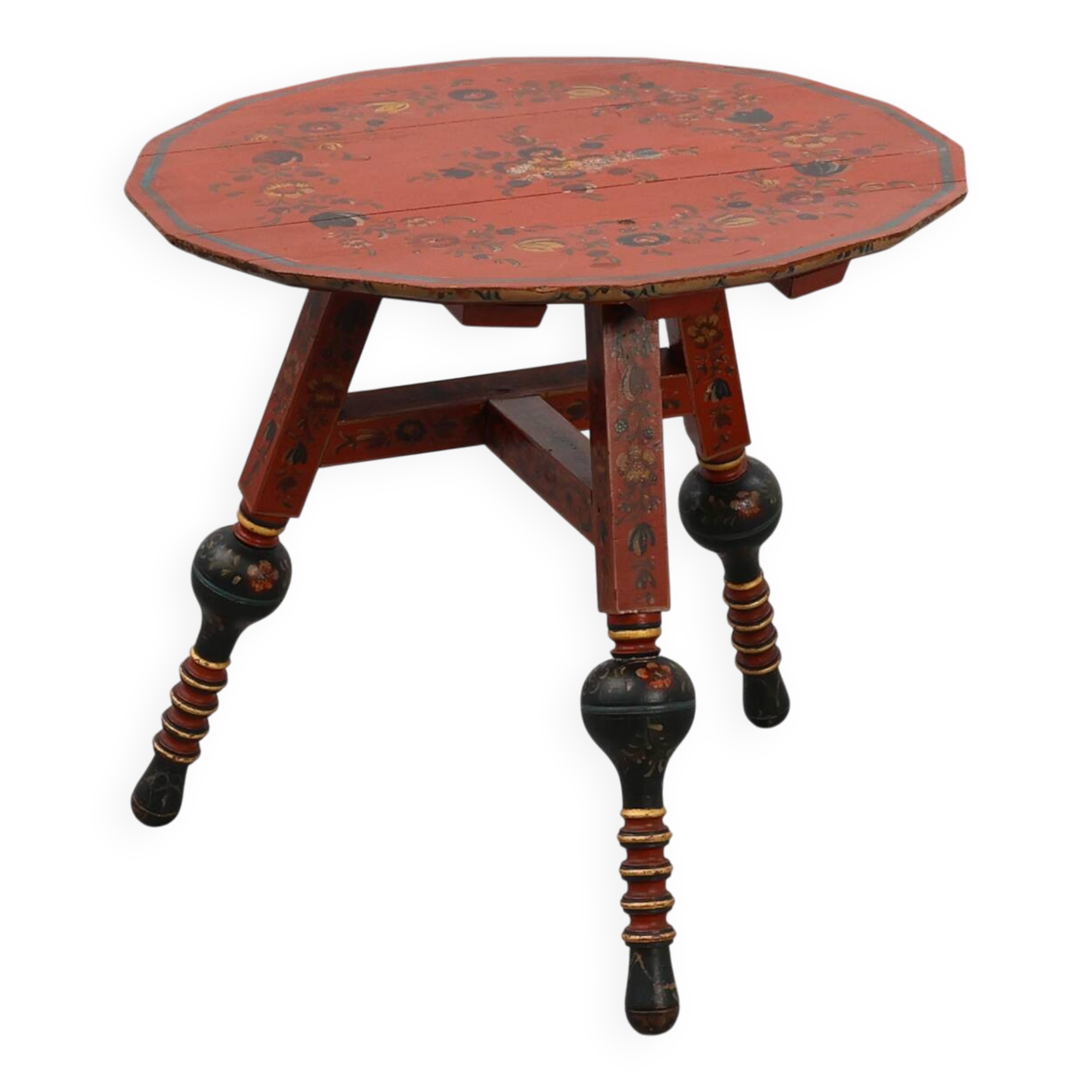 Early 19th century Hindeloopen side table, The Netherlands
