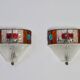 Set of Two Mid-Century Italian Modern Longobard Poliarte Sconces