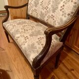 Vintage Louis XVI style bench and footrest
