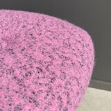 Pink foot stool triangle shape 1960s