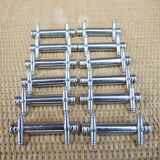 12 vintage Art Deco metal knife rests