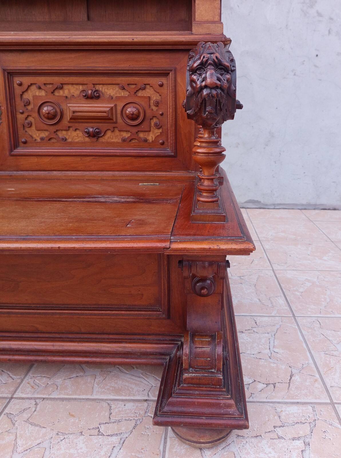 Renaissance walnut bank safe library