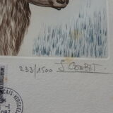 J. Combet Southern Lands Lithography, Limited Series, numbered 233 out of 1500, vintage 1987