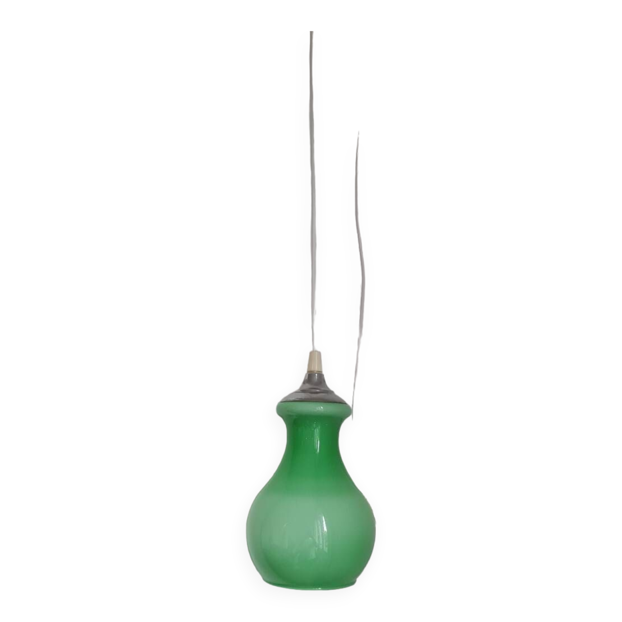 Baladeuse scandinave en verre opalin
