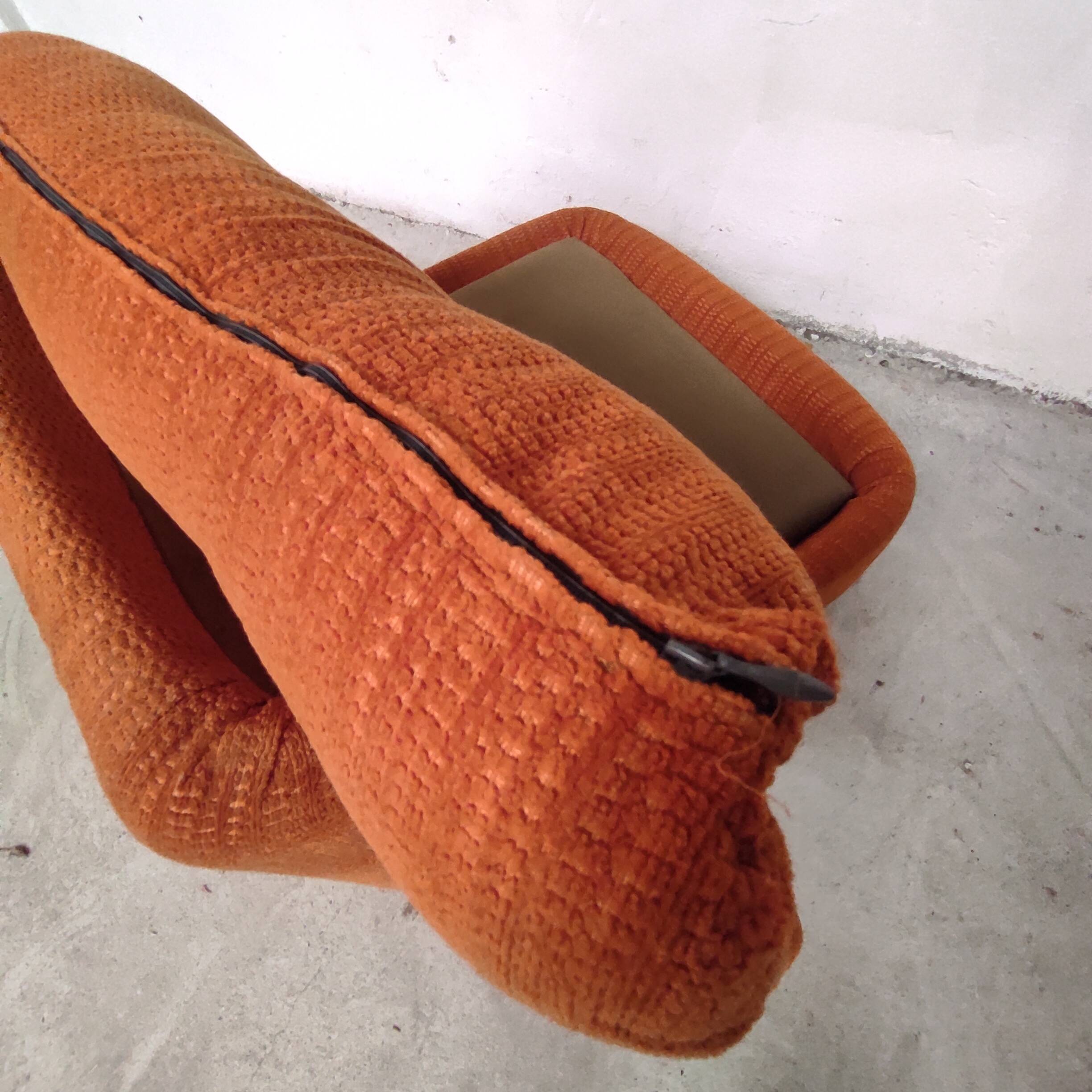 Orange living room set, 1970