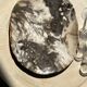 Very large pocket or dish in petrified wood