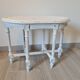 Banc de piano canné style shabby chic