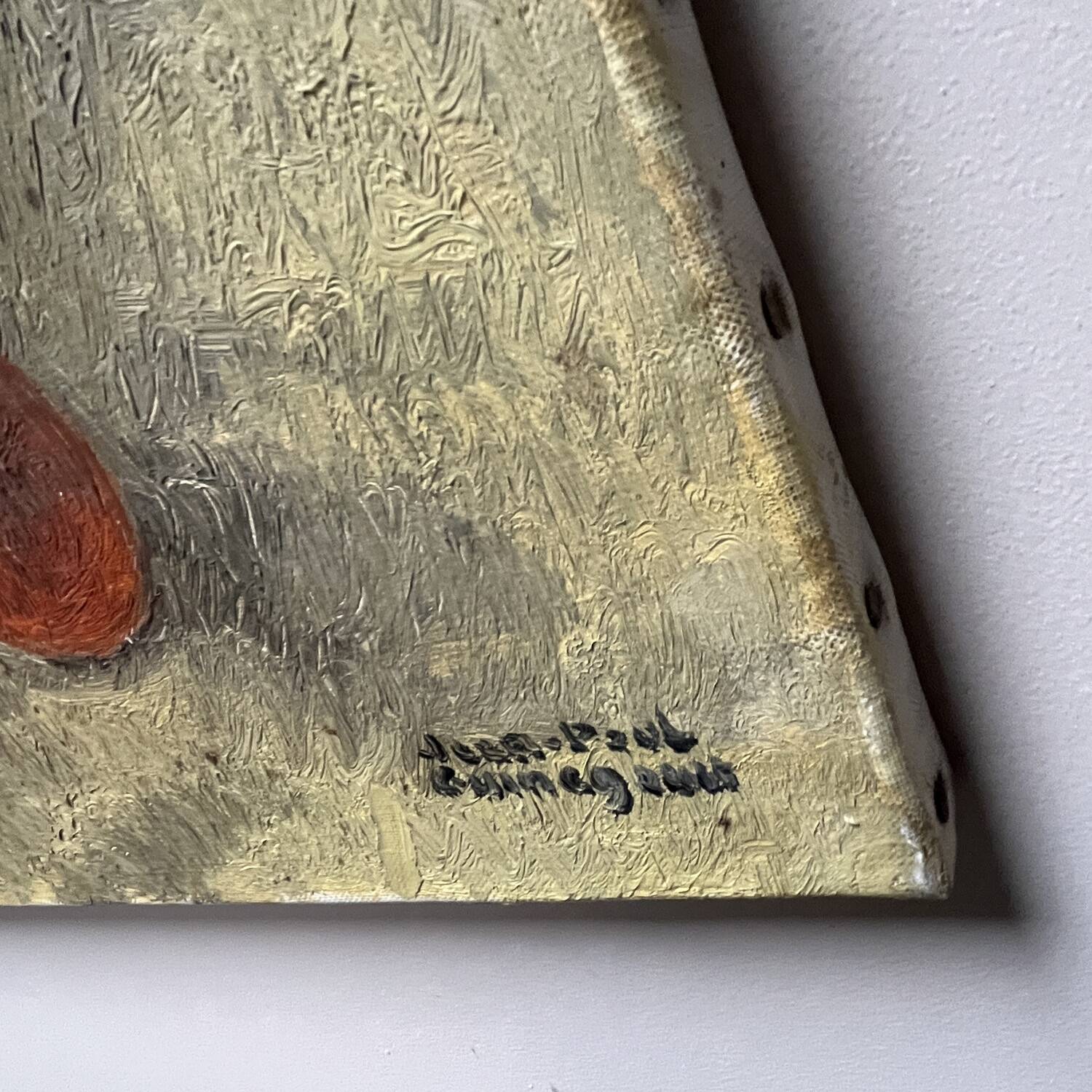 Painting 60's "The Silver Jug" signed Guénégueau