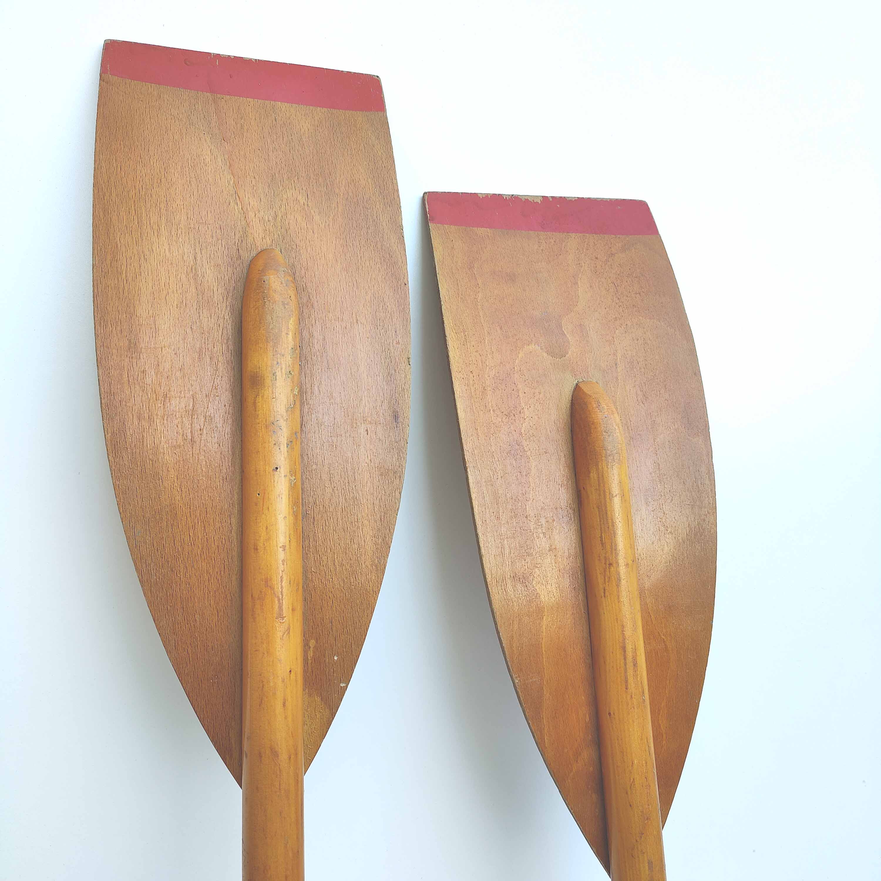 Vintage wooden paddles