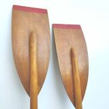 Vintage wooden paddles