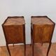 Pair of bedside tables in marquetry