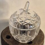 Vintage crystal apple candy box