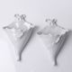 Pair of wall-mounted bouquet holders Giraud Limoges in porcelain, circa 1950-1960.