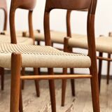 Set of 6 dining chairs by Niels O. Møller for J.L. Mollers
