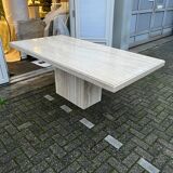 Vintage travertine dining table