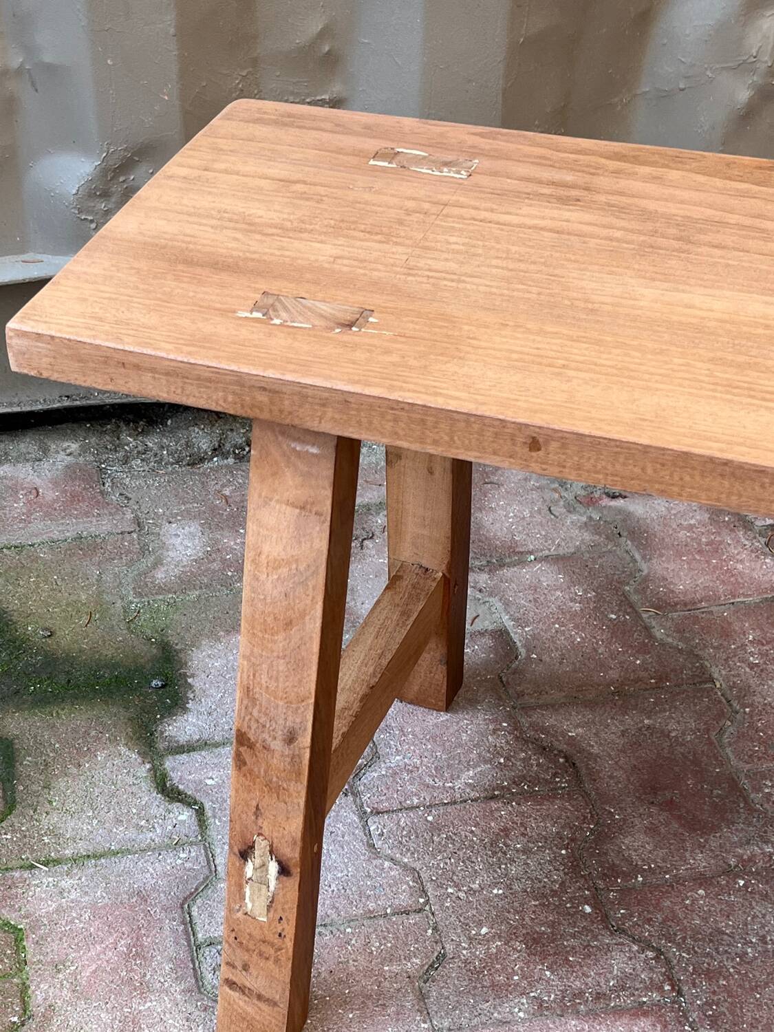 Wooden bench