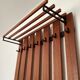 Wooden wall coat rack