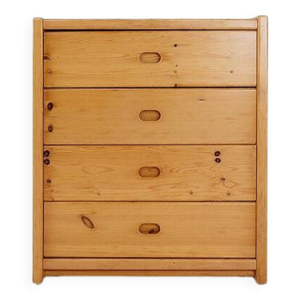 Commode en pin, belgique - 1970