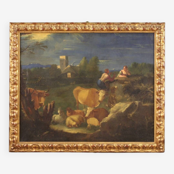Bucolic landscape framework from the second half of the 18th century