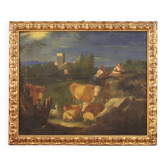 Bucolic landscape framework from the second half of the 18th century