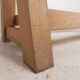 Oak workbench 2 meters long, 1950s
