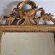 Antique carved and gilded wooden mirror, Louis XVI style – 54 x 92 cm