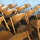 Series of stackable chairs Hiller sleek design Scandinavian look