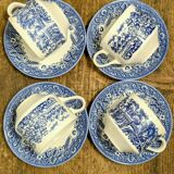 Set of 4 Churchill cups and saucers