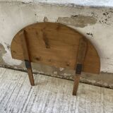 Oval pine farm table with 2m extensions