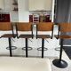Lot de 2 chaises de bar réglables 60/80 cm en bois