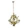 Lustre à fleurs tole italiennes, années 1960