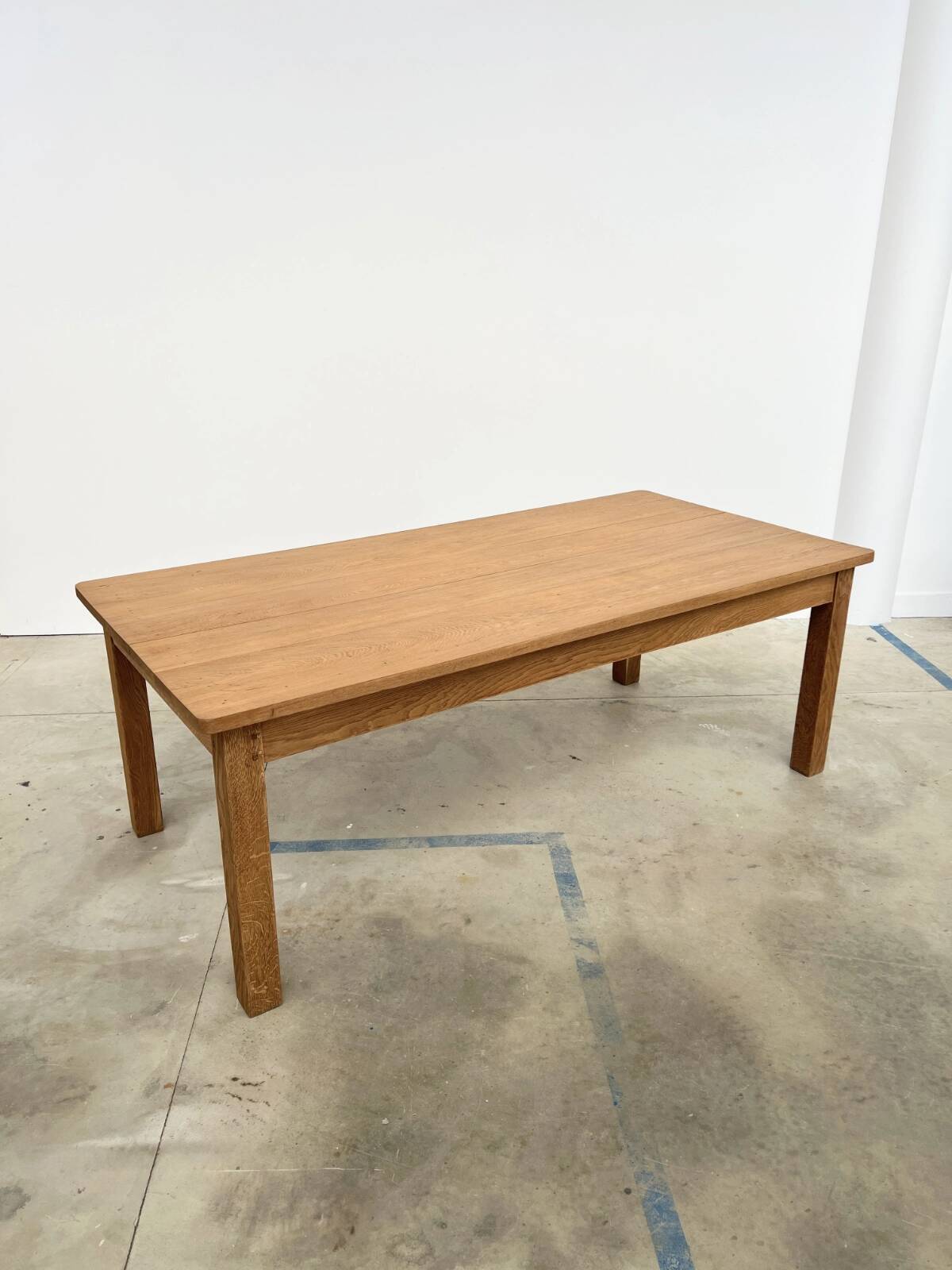 Large contemporary solid oak farmhouse table