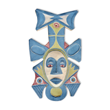 Painted terracotta mask
