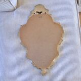 Antique Baroque mirror with gilded metal panels