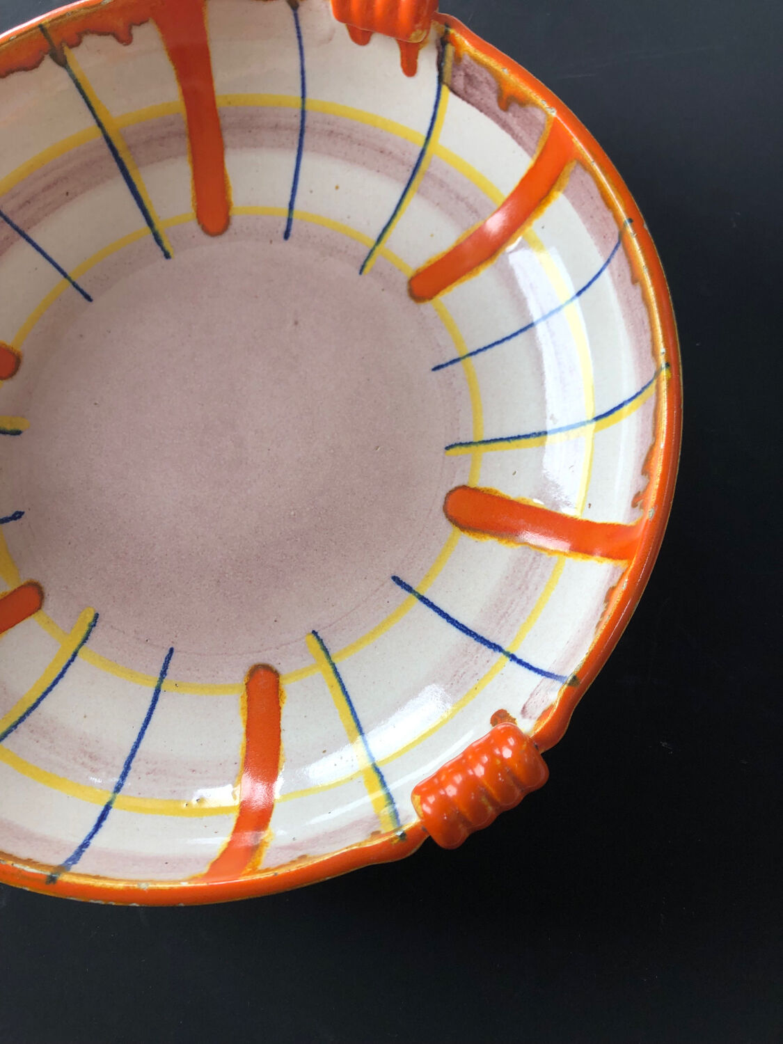 Abstract dish by Elfie Stadtler for Schramberg