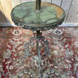 Lampadaire en bronze et onyx de style Napoléon III
