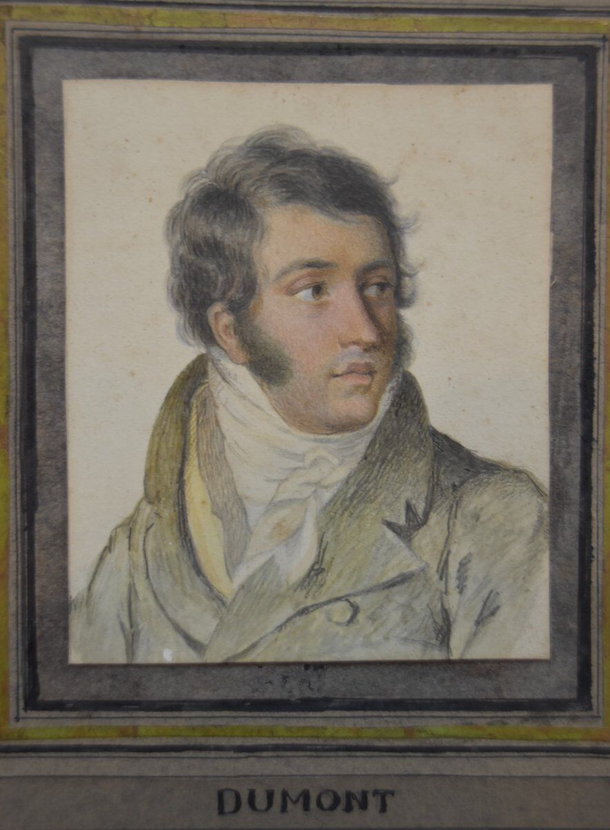 French School around 1820, Portrait of a Young Man, Drawing
