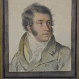 French School around 1820, Portrait of a Young Man, Drawing