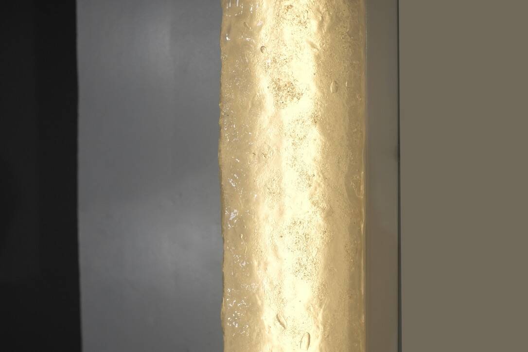 Large pair of Murano glass wall sconces, Italy 1970s. Vintage