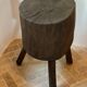 Pair of stools, old tree trunks, popular French work from the 19th century.